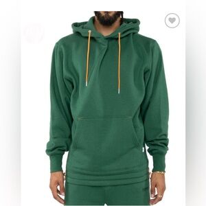 NWT. EPTM fleece hunter green hoodie grey Medium